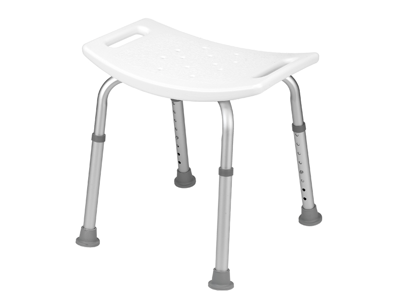 Bath stool with height adjustable legs