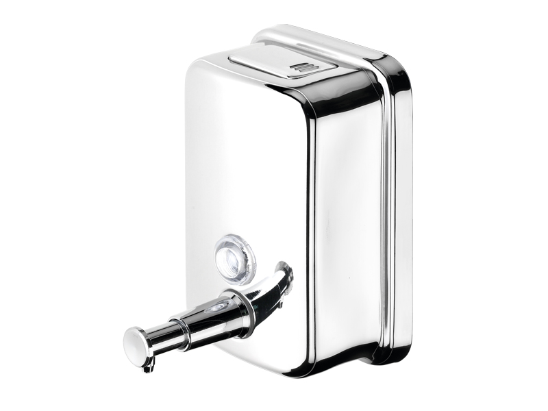 Soap dispenser, chromed stainless steel